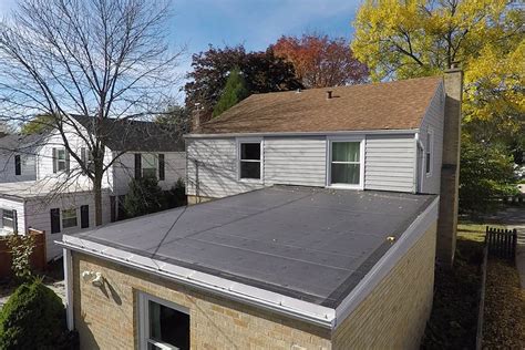 New Flat Rubber Roof - Whitefish Bay - BCI Exteriors