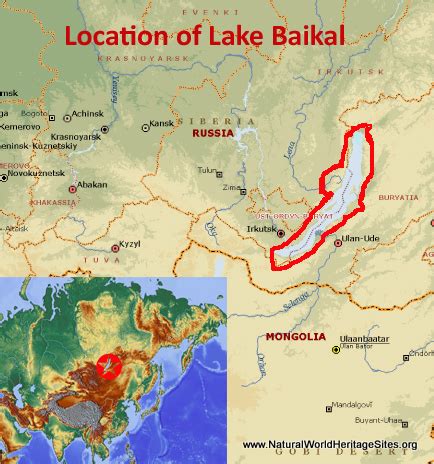 Lake Baikal Asia Map