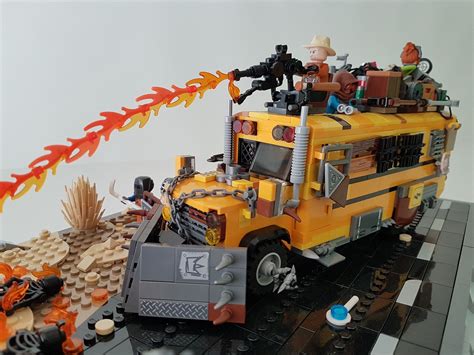 School bus | Lego zombies, Lego pictures, Cool lego