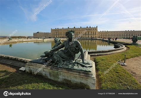 Statue Garden Versailles Palace Versailles Paris France – Stock ...