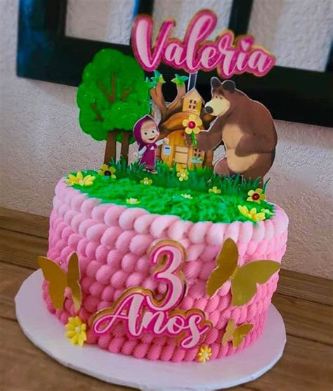 Masha And The Bear Cake Topper Decoracion Masha Y El Oso Masha Y | The ...