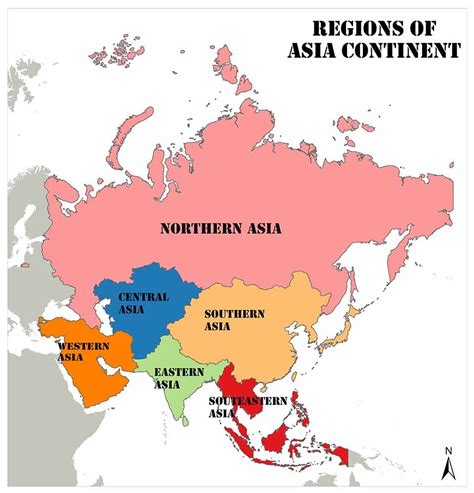 Asia Continent and Country Map | Mappr