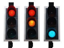 Sequence Of Red Amber Green Traffic Lights Stock Photo - Image: 16349020