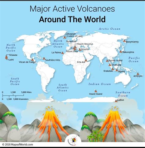 Map Of Active Volcanoes – Map Of The Usa With State Names