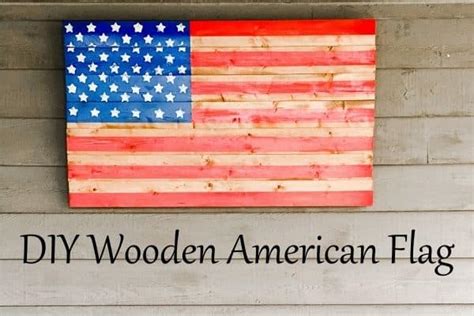 DIY Wooden American Flag