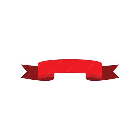 Premium Vector | Red ribbon vector template illustration logo design