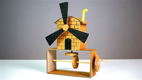 How to Make a Automata Toy From Cardboard - YouTube | Diy mechanical ...