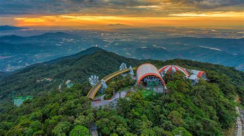 [Video] Golden Bridge, Ba Na Hills, Vietnam | 4K aerial video ...