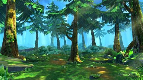 Cartoon Forest Scene 02 3D model | CGTrader