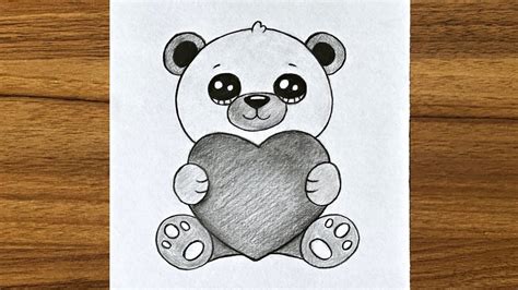 Happy Teddy Day Drawing Pencil Sketch How To Draw A Cute, 58% OFF