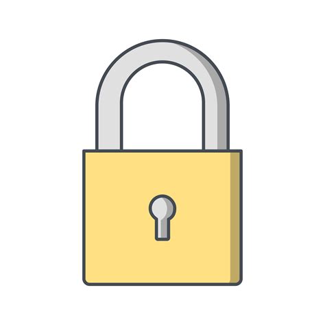 Padlock Icon Vector Illustration 426409 Vector Art at Vecteezy