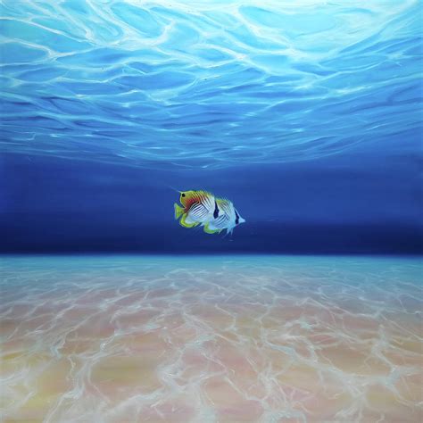 LARGE ORIGINAL Oil Painting - Free Under the Sea - a large underwater ...