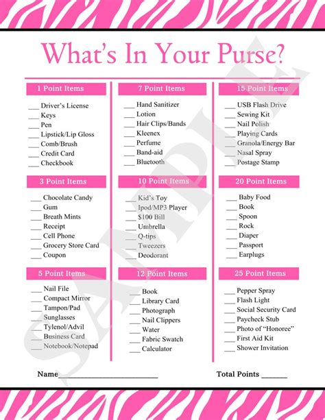 Instant Download Printable What's In Your Purse by jessica91582, $2.00 ...