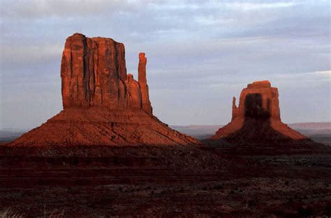 Monument Valley's mitten shadow is a sunset spectacle : NPR