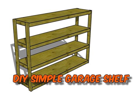 DIY Simple Garage Shelf Plan / Digital Plans / Woodworking - Etsy