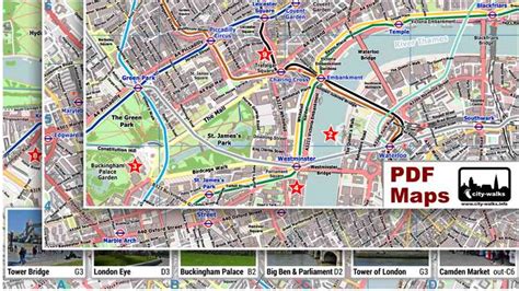 Printable Tourist Map Of London