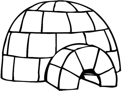 Igloo Coloring Page at GetColorings.com | Free printable colorings ...