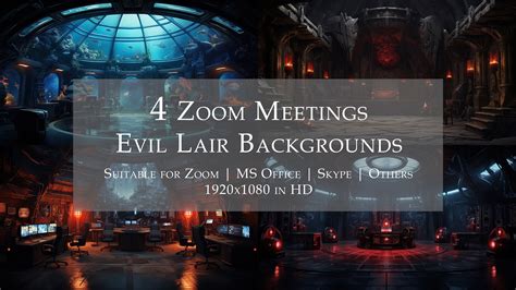 Zoom Backgrounds Office Meetings, Evil Genius Theme, Unique Zoom ...