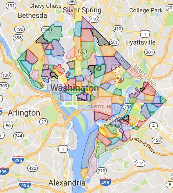 Map Of Washington Dc Neighborhoods - Map Of Stoney Lake