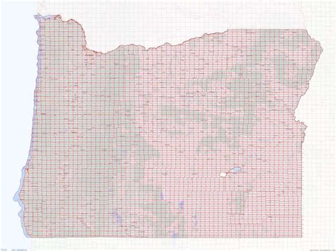 Oregon Section Township Range Map – medium image – shown on Google Maps