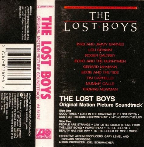 The Lost Boys - Original Motion Picture Soundtrack (1987, Cassette ...