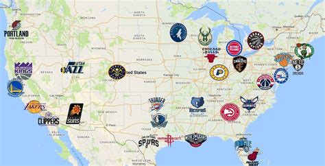 NBA teams map: How many basketball teams are in each conference in the ...