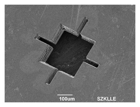 SEM photograph of micro-cavity mold: (a) Square micro-cavity mold; (b ...