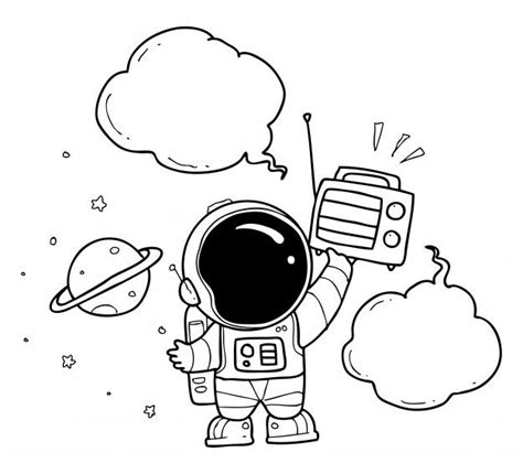 Cute Astronaut Cartoon | Astronaut cartoon, Space drawings, Astronaut ...