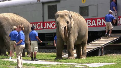 Ringling Brothers Circus Train and Animal Walk at Hershey - YouTube