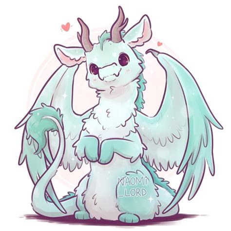 Naomi Lord Art on Instagram: " 🌸 another Fluffy Dragon!!!! 🌸 this time ...