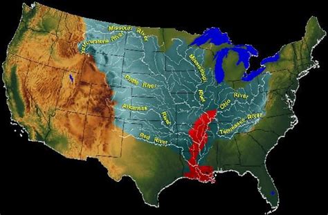 Map Of Usa After Pole Shift - Topographic Map