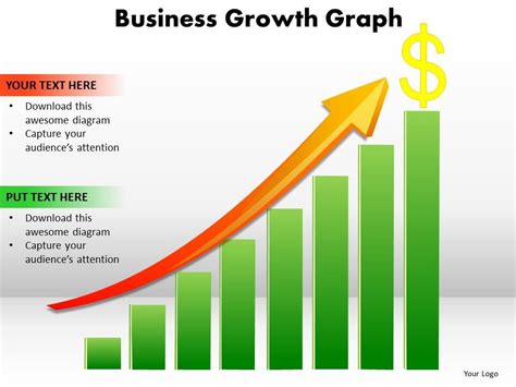 business growth graph bar chart with arrow going up and dollar sign ...