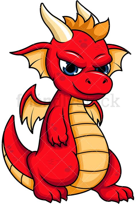 Chibi Kawaii Dragon Clipart Cartoon Vector FriendlyStock | lupon.gov.ph