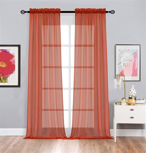 Burnt Orange Sheer Curtains – Curtains & Drapes 2023