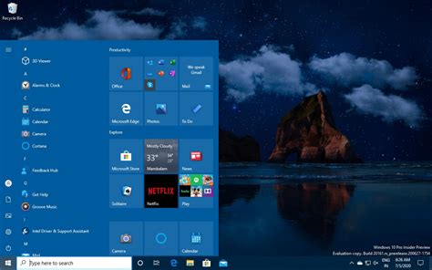 A closer look at Windows 10's new Start Menu with theme-aware tiles