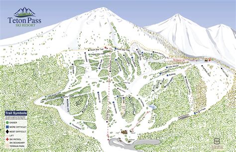 Teton Pass Ski Resort Trail Map