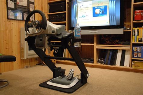 DIY Racing Wheel Stand/Cockpit | Racing wheel, Game room, Home movie ...