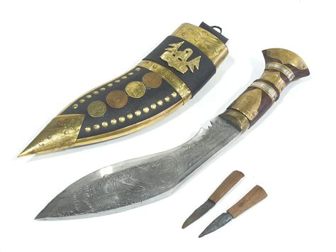 Nepalese Kukri Knife with Decorative - Lot 910002 | ALLBIDS