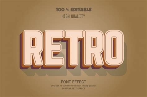 Premium Vector | Retro text style