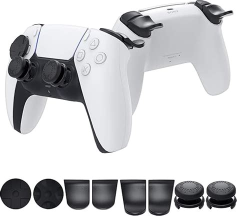 Accessories Kit Bundle for PS5 DualSense Controller, MENEEA Thumb Grips ...