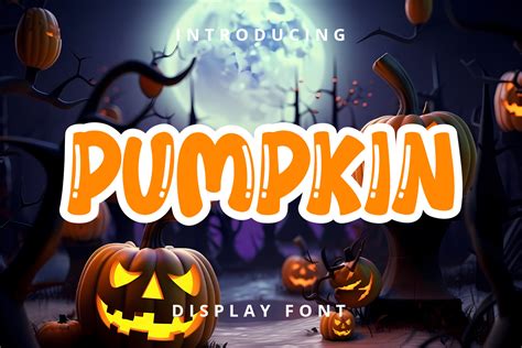 Pumpkin Font by Planetz studio · Creative Fabrica