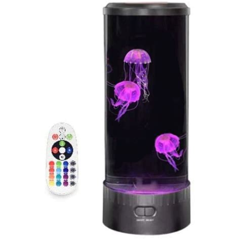 Round Jellyfish Light Sensory Lamp With Remote Control | Playlearn