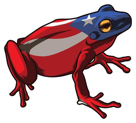 Samicraft: Puerto Rican Flag Frog