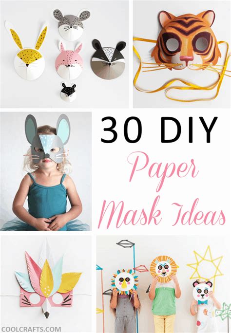 30 DIY Paper Mask Design Ideas • Cool Crafts