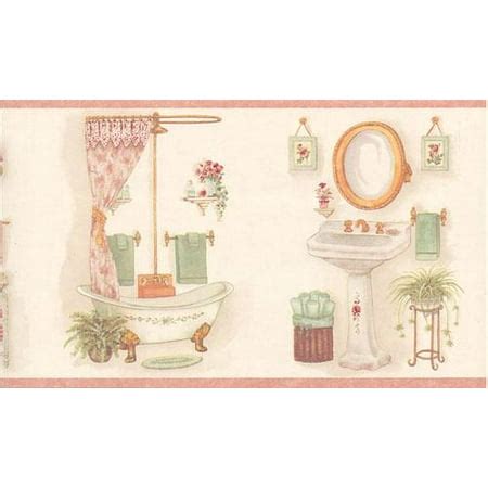 877620 Bathroom Wallpaper Border - Walmart.com