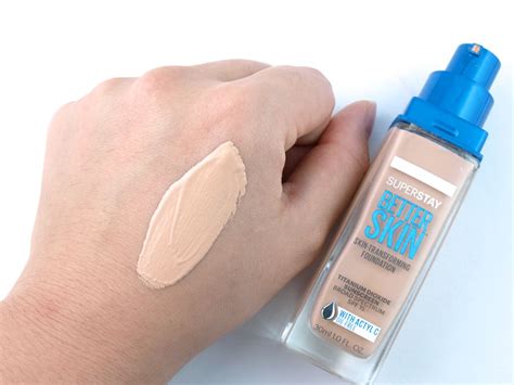 Maybelline SuperStay Better Skin Foundation in "15 Ivory": Review and ...