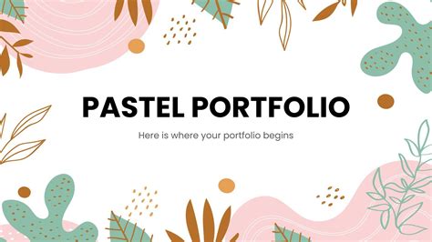 Pastel Portfolio Google Slides theme & PowerPoint template