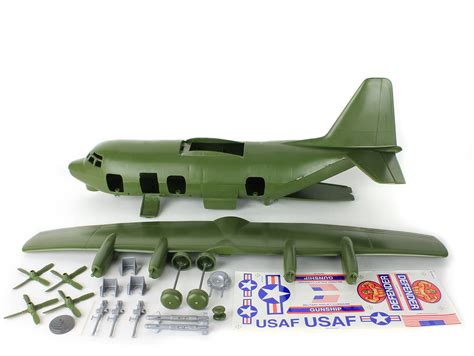 TimMee Plastic Army Men C130 Playset: 27pc Giant Military Airplane Made ...