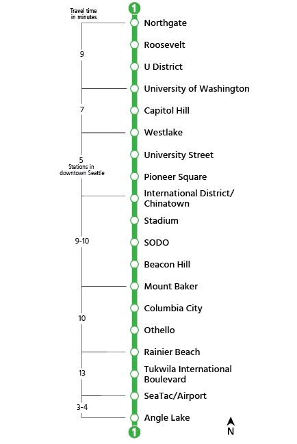 Light Rail Stations Seattle Map - Allina Madeline