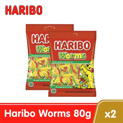 Haribo Worms Gummy 80g x2 | Shopee Philippines